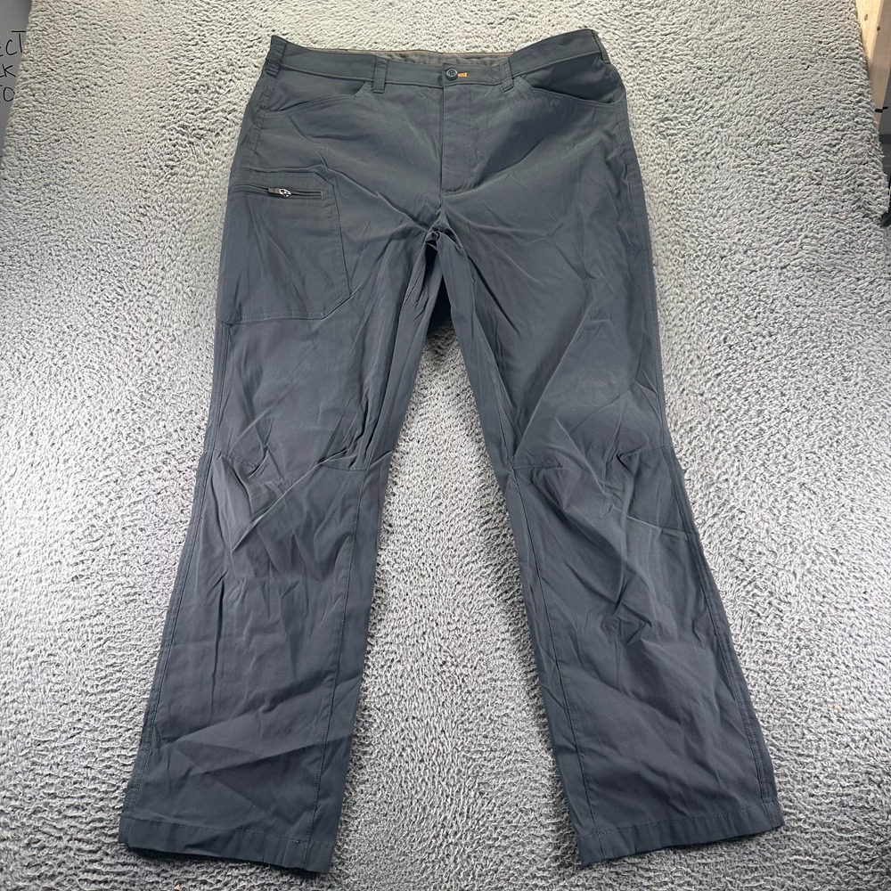 Eddie Bauer Pant Mens 40x32 Gray Nylon‎ Windbreaker Straight Leg Hiking Gorpcore